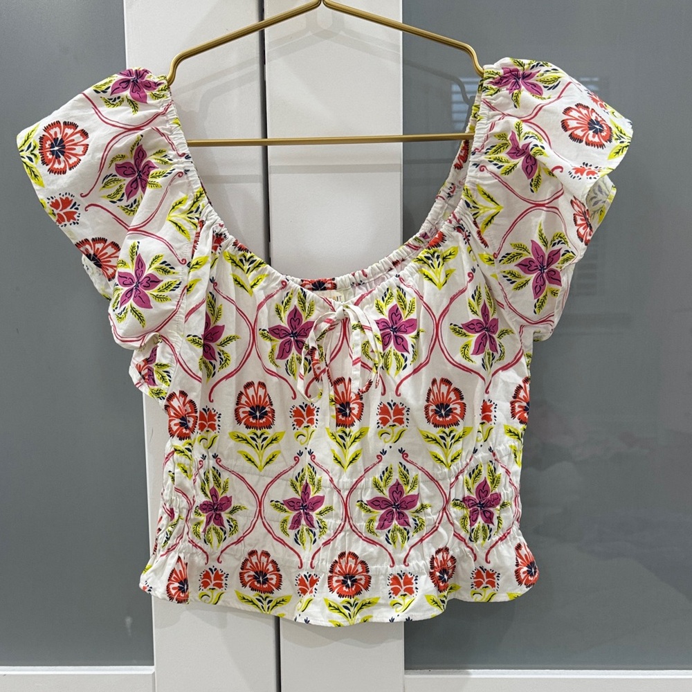Roller Rabbit Multicolor Floral Blouse